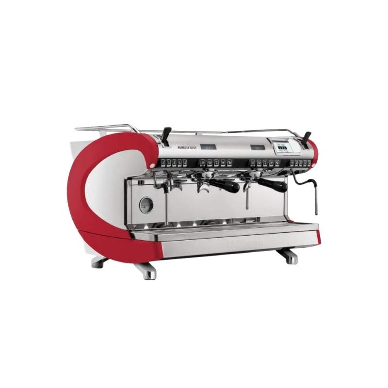 Nuova Sımonelli Aurelia-Wave-vol-K 2 Gruplu Otomatik Dozaj Ayarlı Espresso Kahve Makinesi - Kırmızı